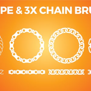 Adobe Illustrator Brushes - Rope and 3x Chains