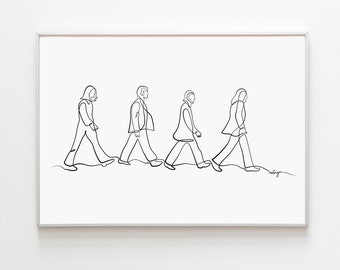 The Beatles Art Print, Beatles Poster, Album Cover Prints, Album Poster, Rock Band Poster, Beatles Wall Art, 70s Rock