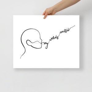 Speech Therapy Poster, Speech Language Pathologist, SLP Office Decor, Speech Therapy Room Decor