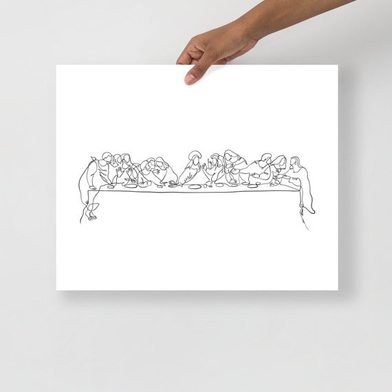 Last Supper Wall Art, the Last Supper Poster, Modern Last Supper Print, One  Line Drawing, Jesus Poster, Moder Catholic Art - Etsy Singapore