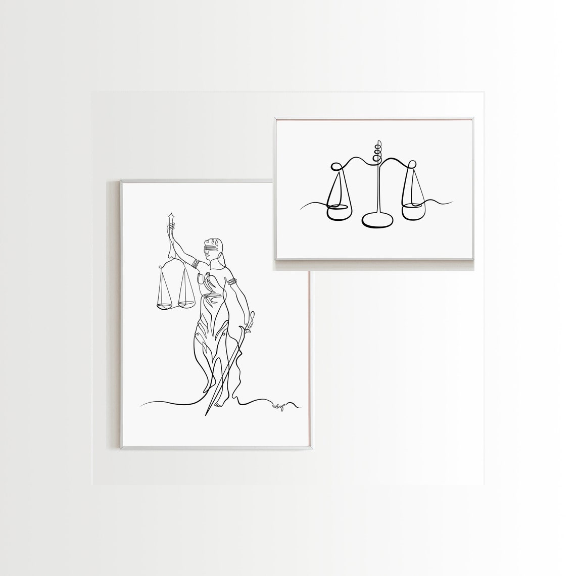 Law Art Print Set Lady Justice Print Law Prints Lawyer Wall Etsy