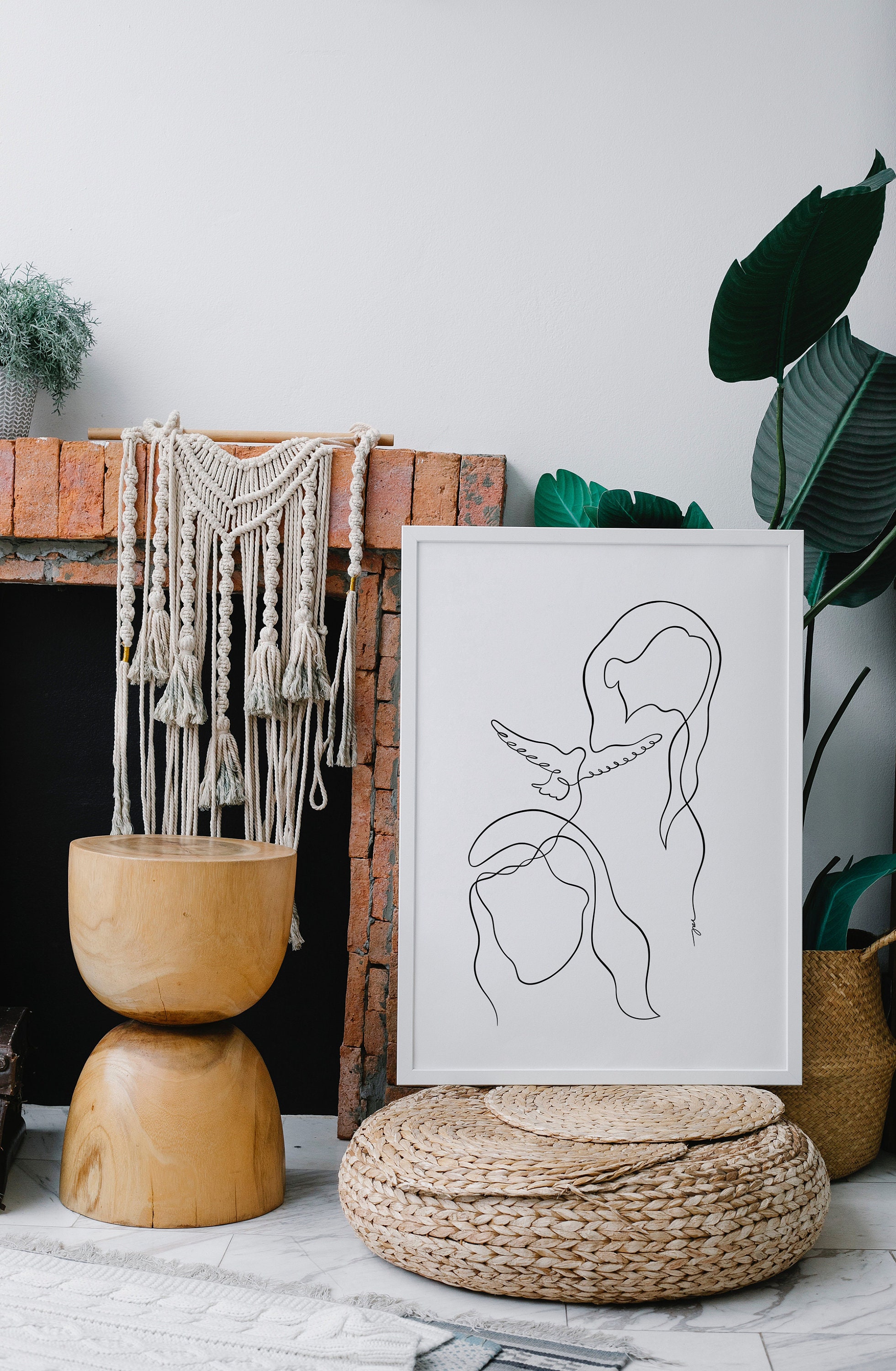 Holy Trinity Art Print, Jesus Line Art, Lds Poster, Abstract Trinity ...