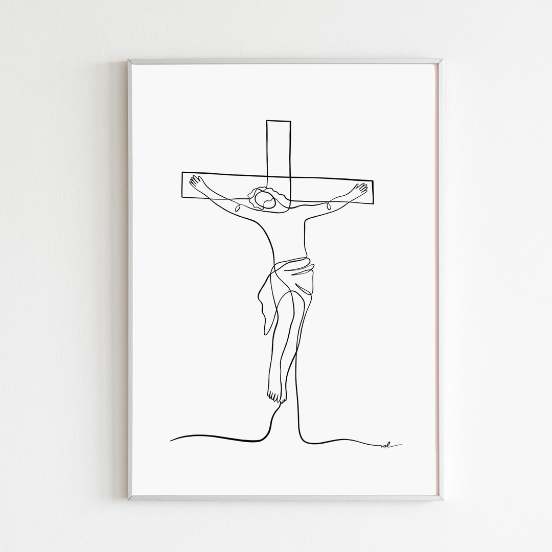 イエスの磔刑の壁画、イエス・キリストのアートプリント、壁掛け十字架