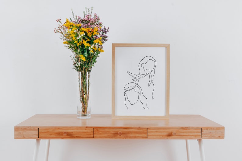 Holy Trinity Art Print, Jesus Line Art, Lds Poster, Abstract Trinity, Christian Modern Posters, Alternative Biblical Art, Father Spirit Son image 7