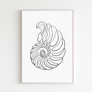 Abstract Ear Art Audiology Posters Printable Hearling Clinic Decor ENT Wall Art Seashell One Line Drawing Ear Anatomy Print Digital Download