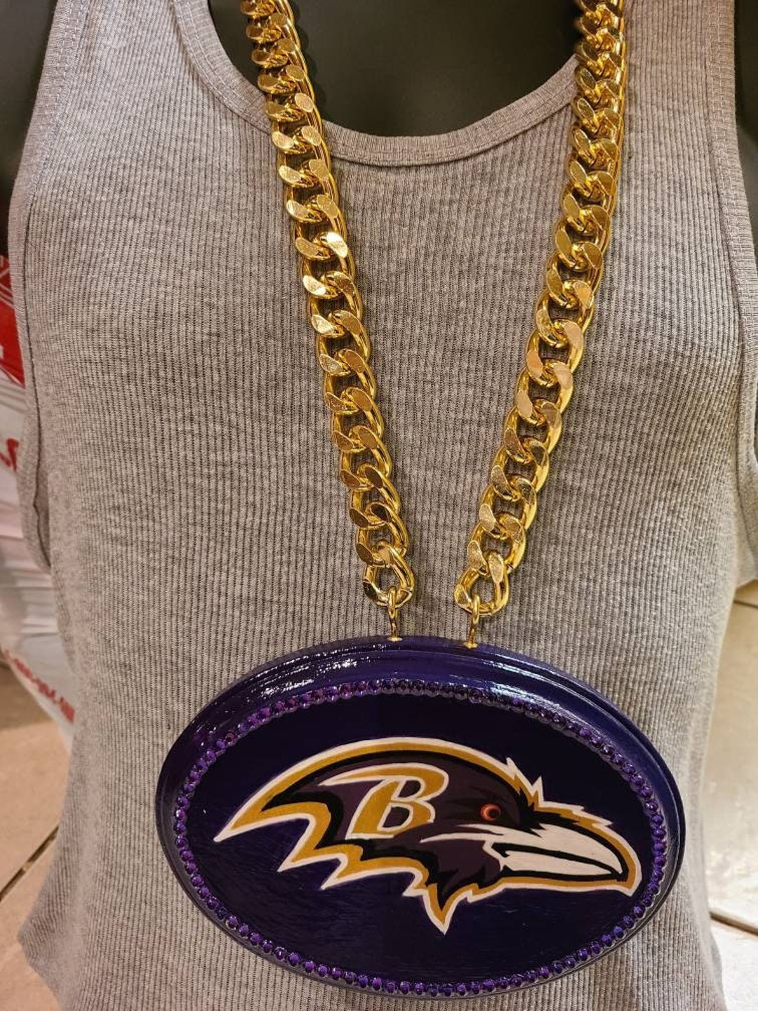New NFL Philadelphia EAGLES HEAD GREEN BIG Fan Chain Necklace (FedEx 2Day  Option | eBay