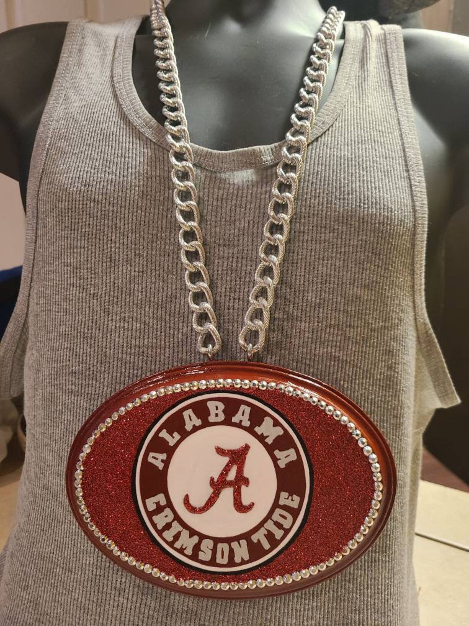 Alabama crimson tide turnover chain alabama necklace chain Etsy