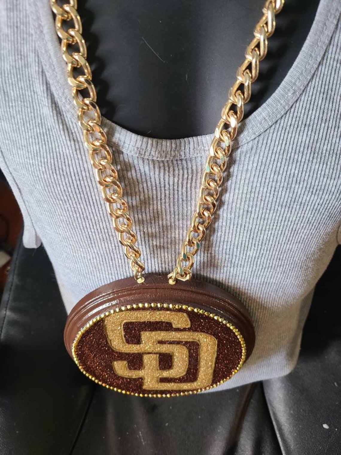San diego padres chain San diego turnover necklace padres Etsy