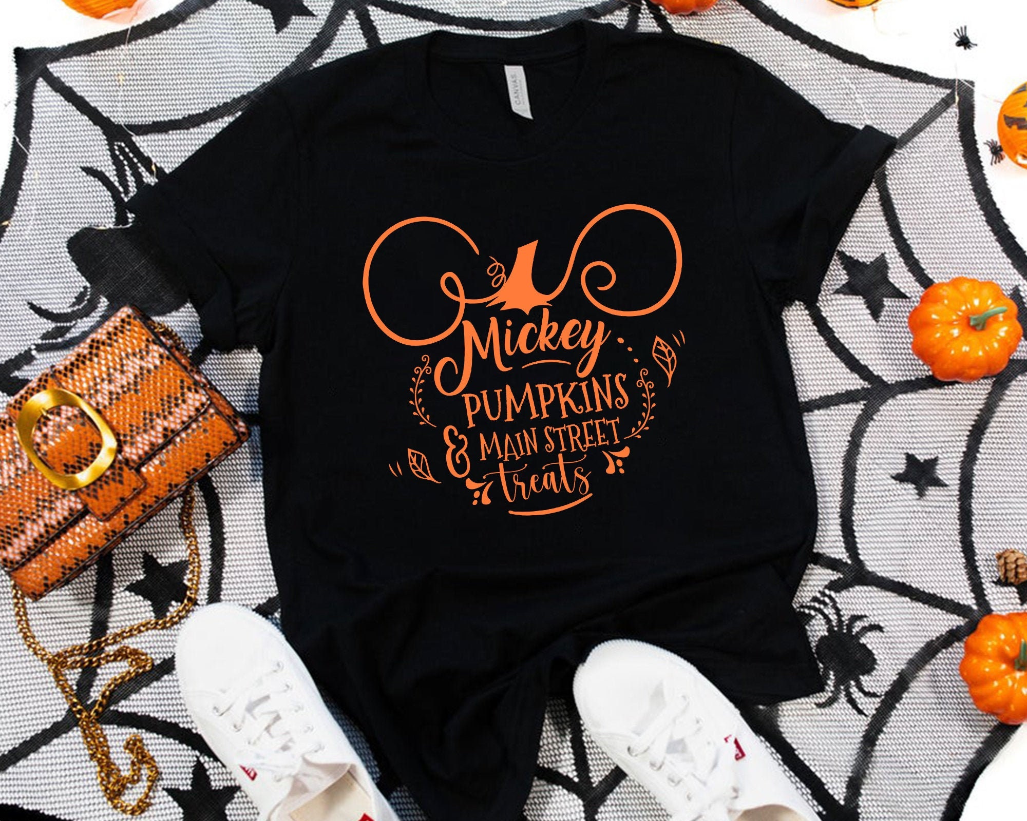 Disney Halloween Shirt Mickey Pumpkins Main Street Treats  Etsy