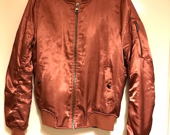 Metallic Copper Topshop bomber jacket size 8 / 36 / M