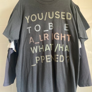 Radiohead t shirt you used to be alright what happened deals