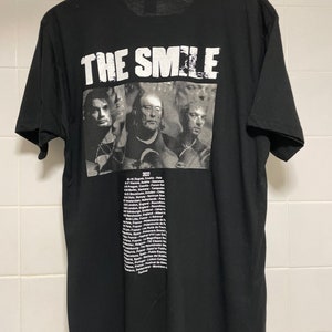 Rare Tee and vinyl bundle The Smile (Radiohead) tour t-shirt size XL vinyl bundle