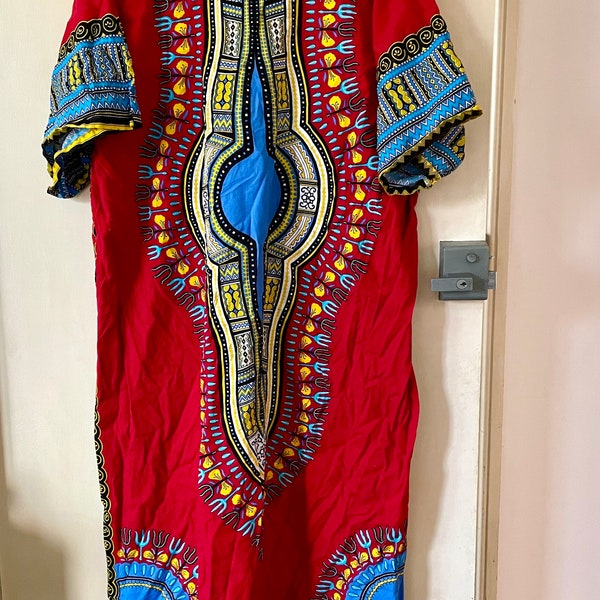 African Dashiki shirt / tunic / dress / colourful ethnic robe