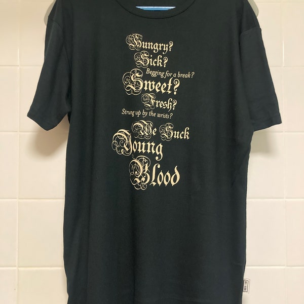 Radiohead WASTE 2003 we suck young blood hail to the thief official waste merch  size Extra large XL black colour tee