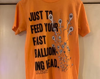 Radiohead WASTE Kid A Amnesiac Orange T-shirt Official Merch Size