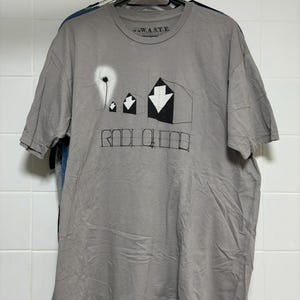 2003 Radiohead official waste merch hail to the thief era t shirt houses moving up houses moving down range size XL