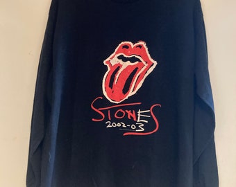 Rare rolling stones 2002 2003 European tour long sleeve t-shirt. Double sided print size large