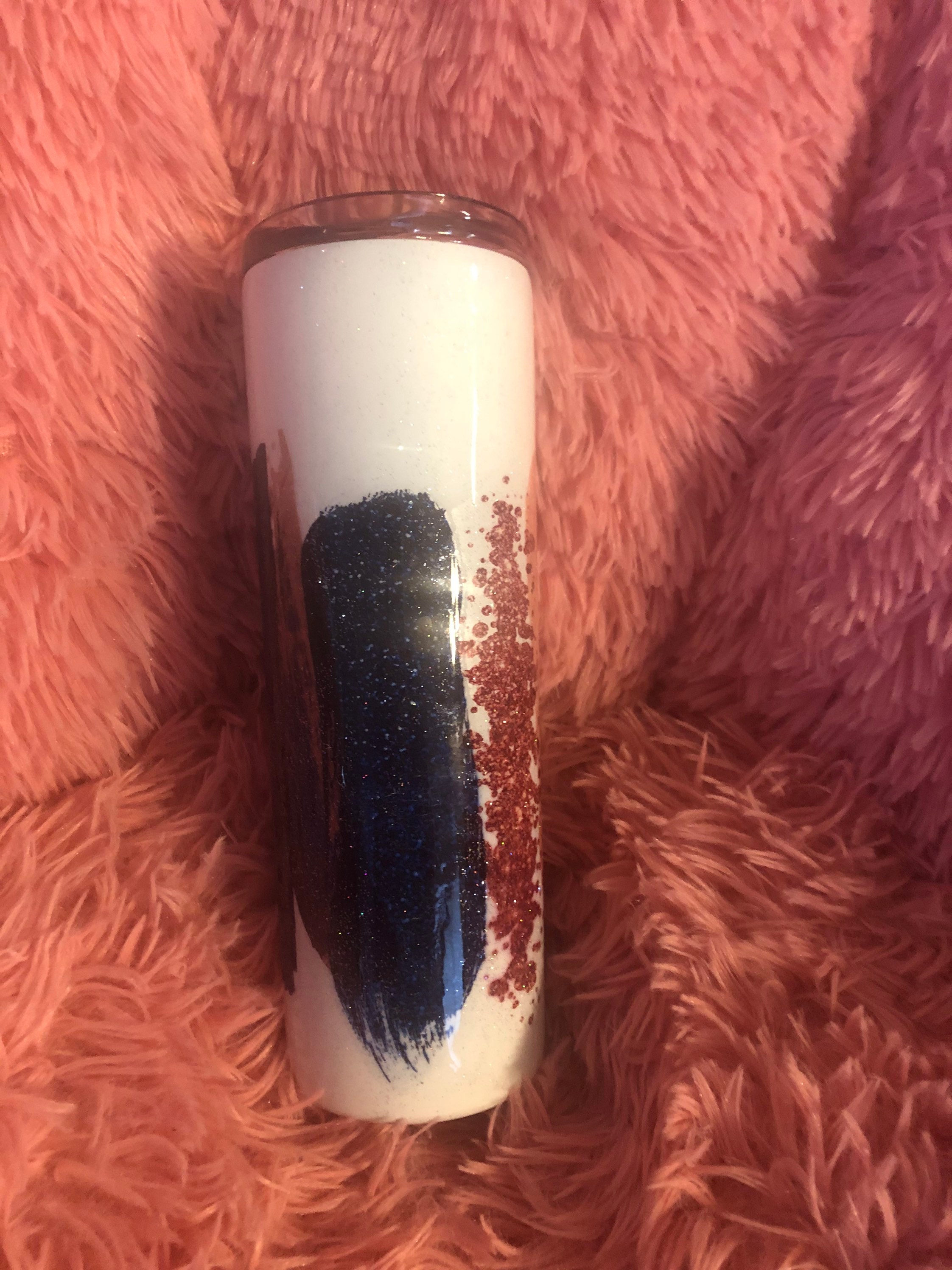 20 oz brush stroke painted tumbler Etsy