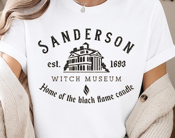 Glitter Halloween Shirt, Sanderson Witch Museum Sparkle Tee, Hocus Pocus Brewing Co, Black Glitter Witch Top, Spooky Season 90s Movie Gift