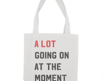 Alot Going on at the moment Tote bag or Tee with soft glitter coating, Swiftie concert tees Country Music Letters Print Summer Tops Tees