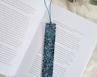 Resin bookmark, glitter bookmark, gift for booklover, teenage girl gift, teacher gift, mother's day gift, girl gifts age 10, friend gift