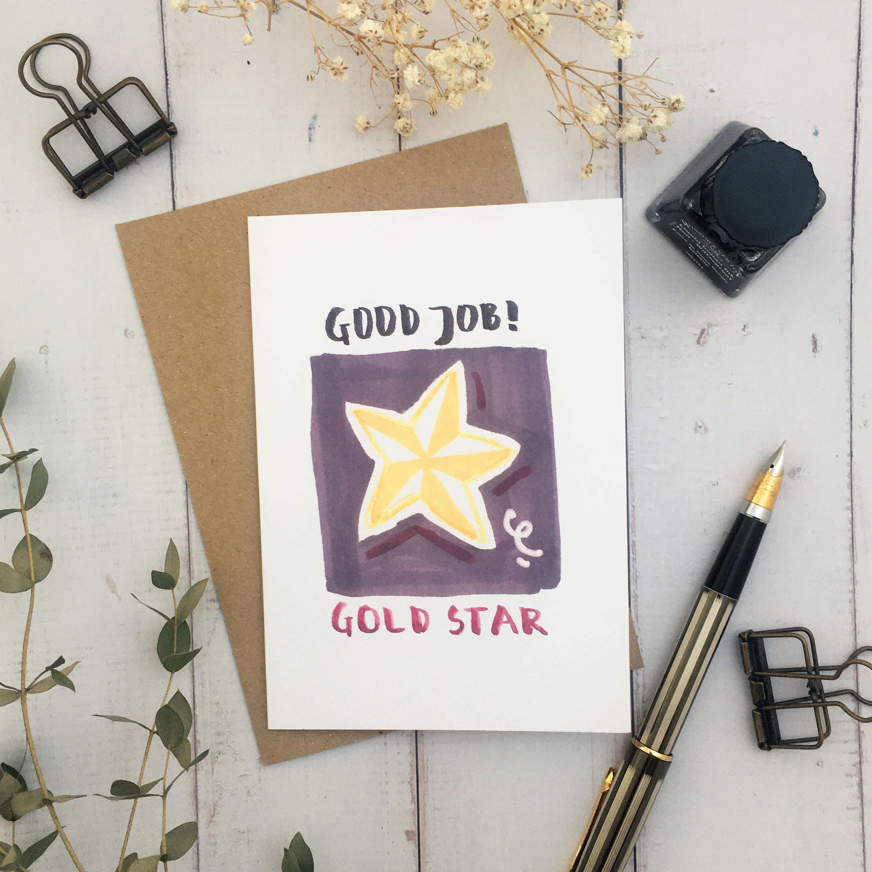 Good Job Greeting Card Felicitatiekaart Blanco Kaart Etsy Nederland