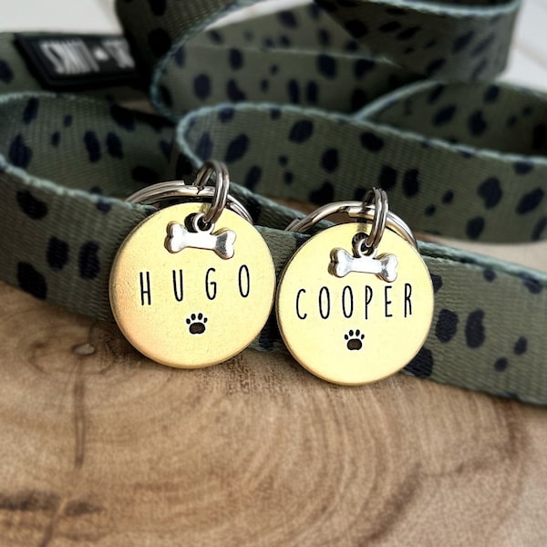 Custom Dog Tag -Deep Engraved Brass Dog Tags