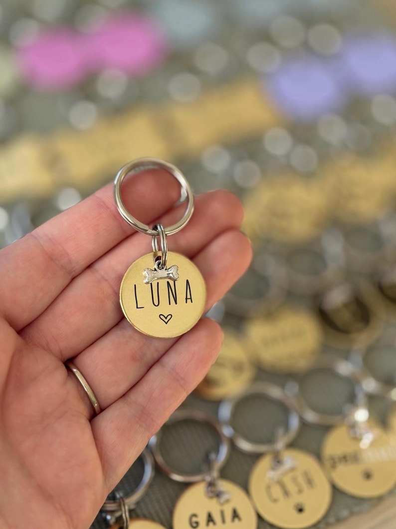 Custom Dog Tag - Deep Engraved Brass Dog Tags image 9