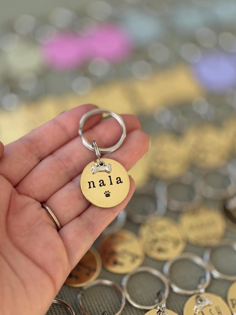 Custom Dog Tag - Deep Engraved Brass Dog Tags image 5