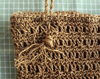 Handmade crochet bag, shoulder bag, market bag, summer bag, tote bag, net bag, straw bag