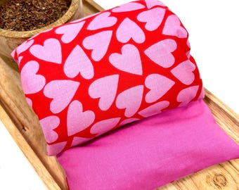 Dry fabric hot water bottle – Organic flax seeds – Handmade in France