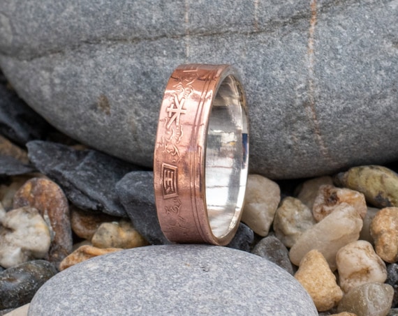 hammered coin ring