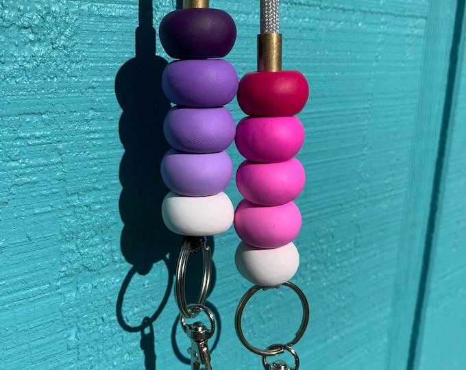 Ombre Teacher Lanyard Teacher Gift Ombre Beaded Lanyard Key Lanyard Lanyard Multiple Colors Available