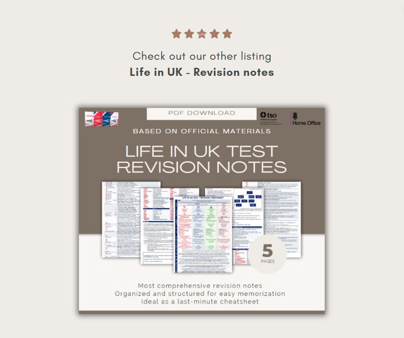 Life In Uk Test Practice Life in UK - 40 Printable Practice Tests - Etsy