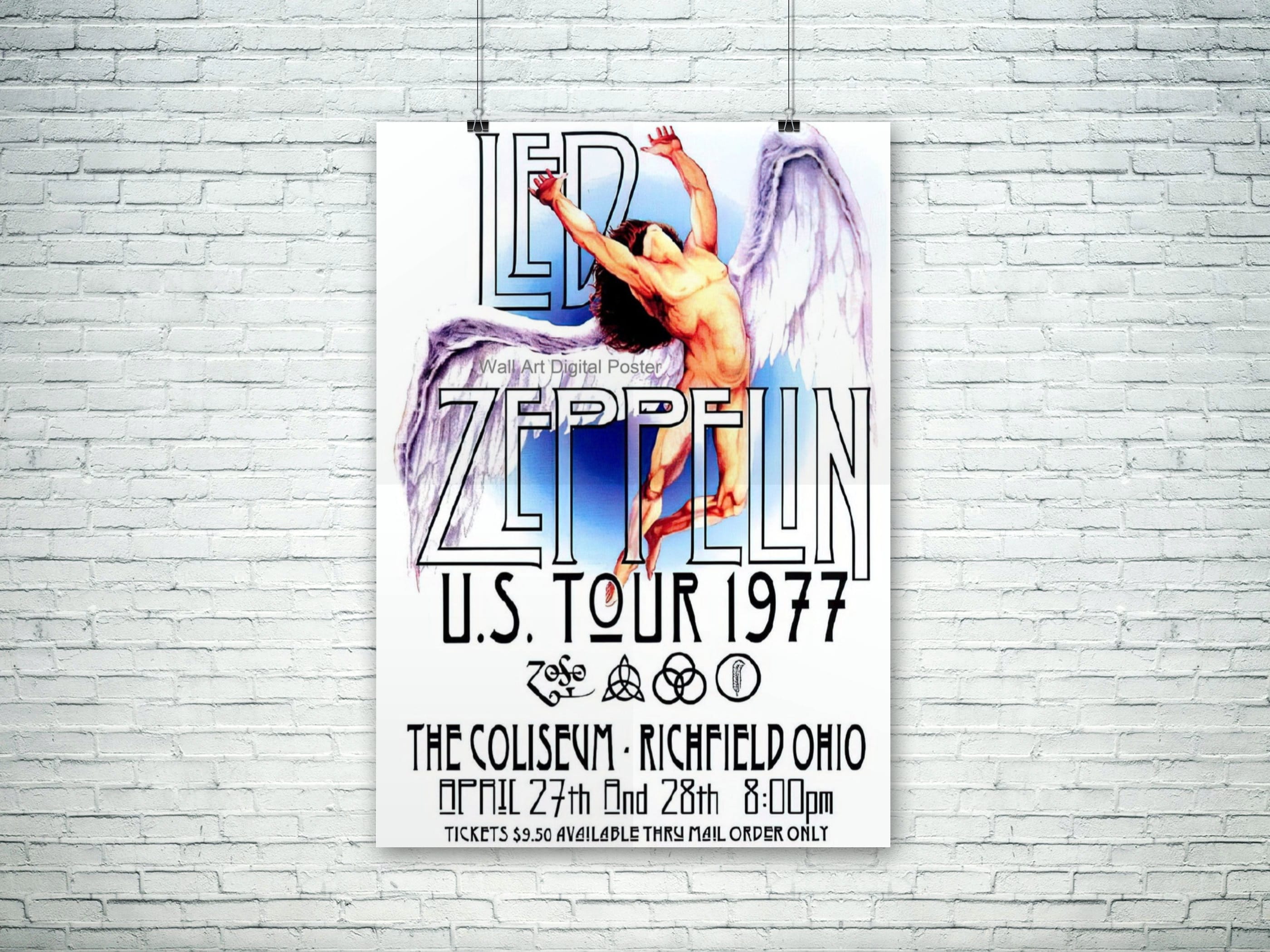 led zeppelin 1977 tour dates