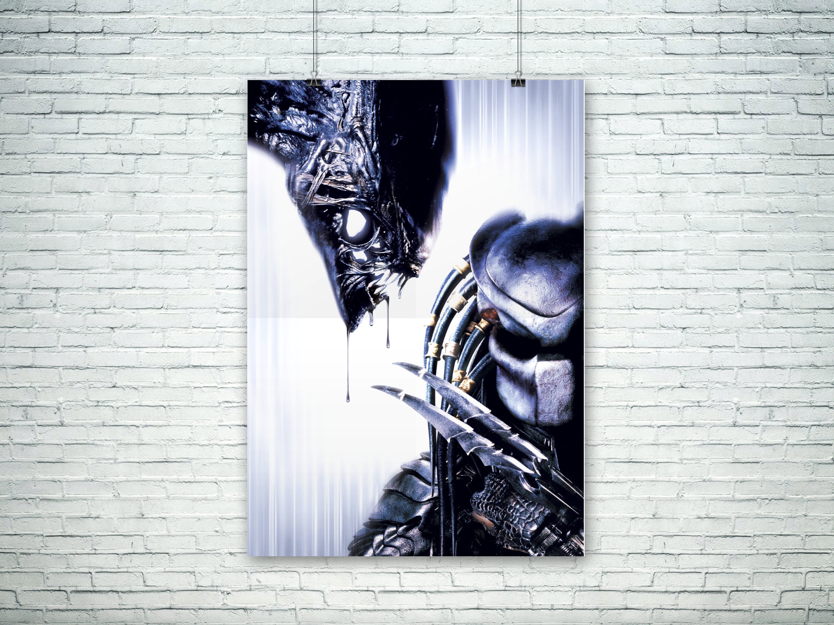 Alien vs Predator digital downloadable movie poster. Wall Art | Etsy