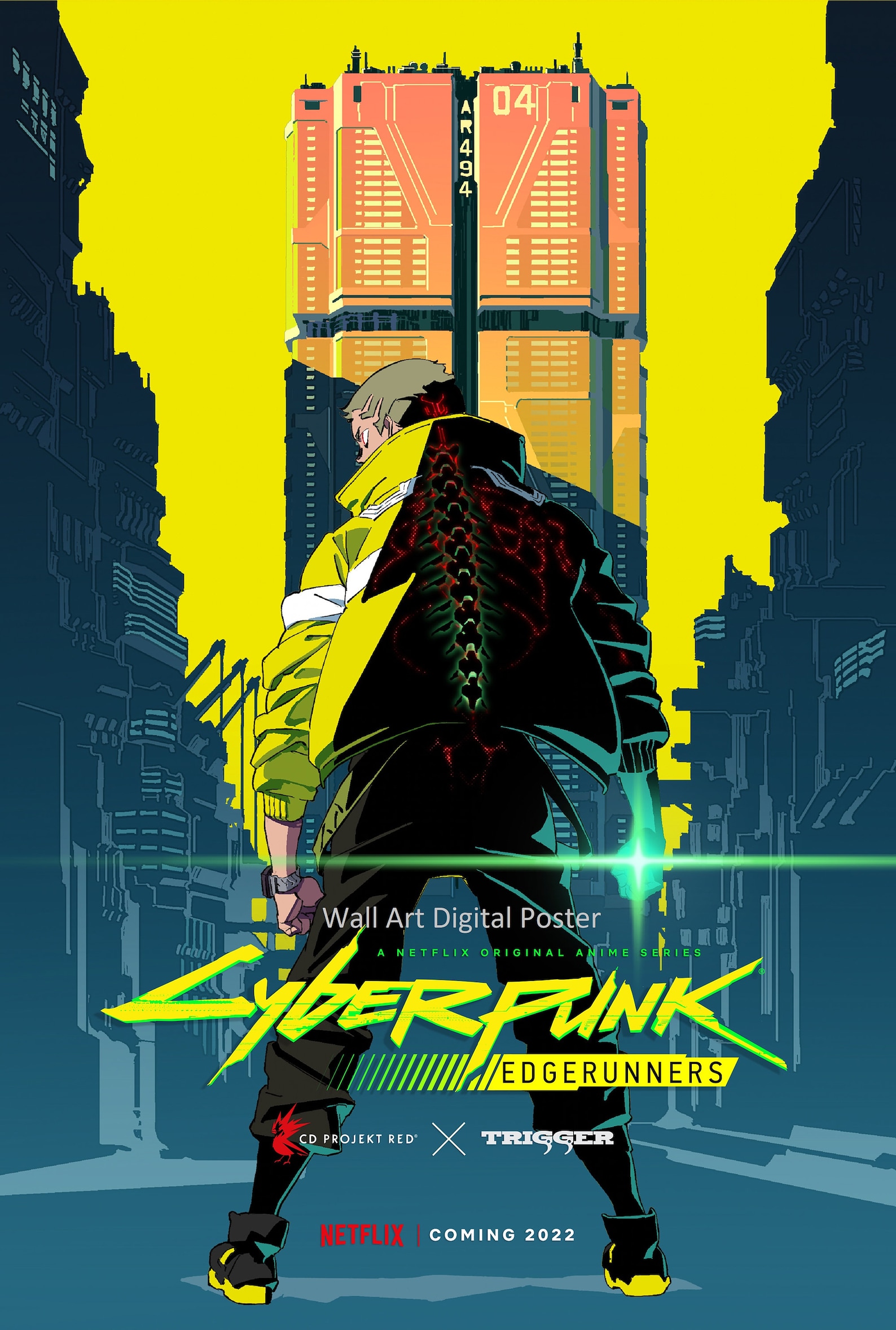 Cyberpunk Edgerunners movie poster digital downloadable Etsy