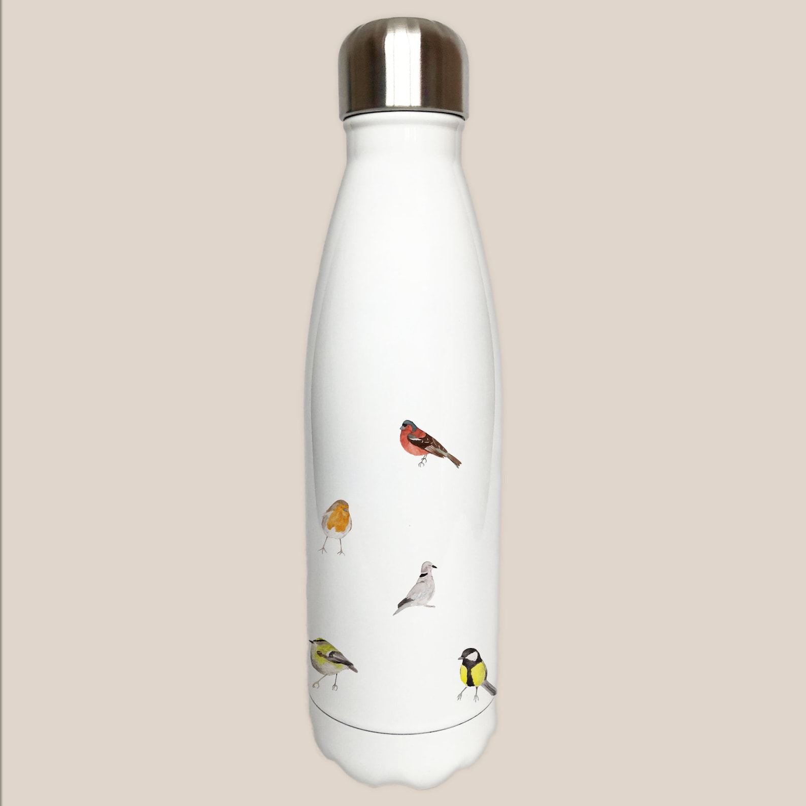 Garden Birds Water Bottle Etsy