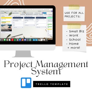 The Project Management TRELLO System: Workflow, Business Organization, Project Management Trello Template