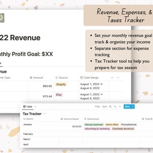 Small Business Dashboard - Notion Template for Business Organization - Etsy