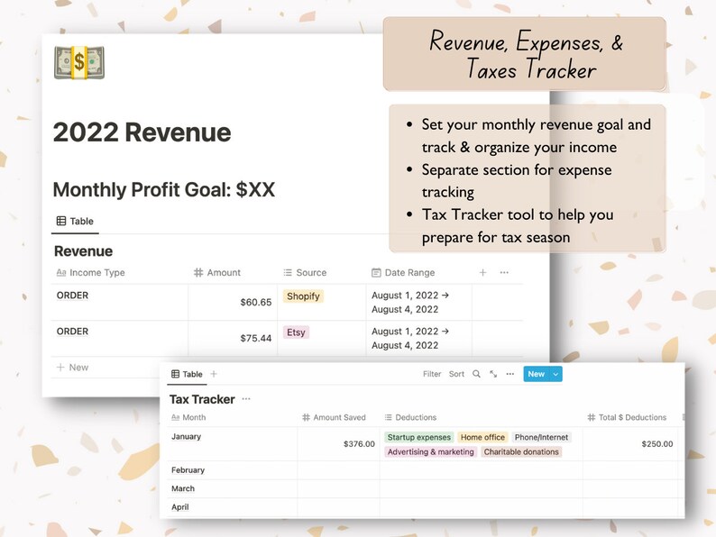 Small Business Dashboard - Notion Template for Business Organization - Etsy