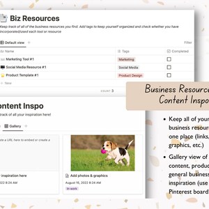 Small Business Dashboard - Notion Template for Business Organization - Etsy
