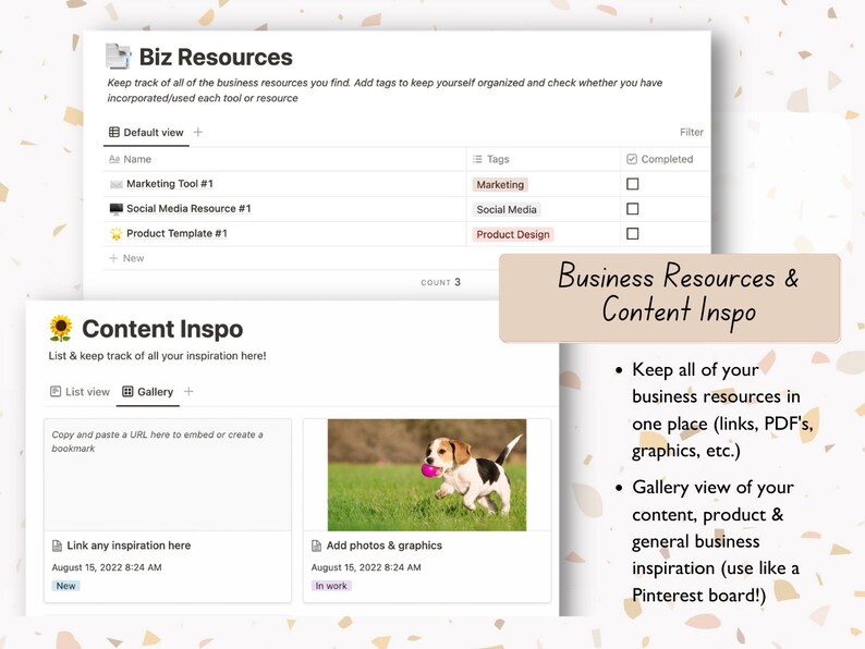 Small Business Dashboard - Notion Template for Business Organization - Etsy