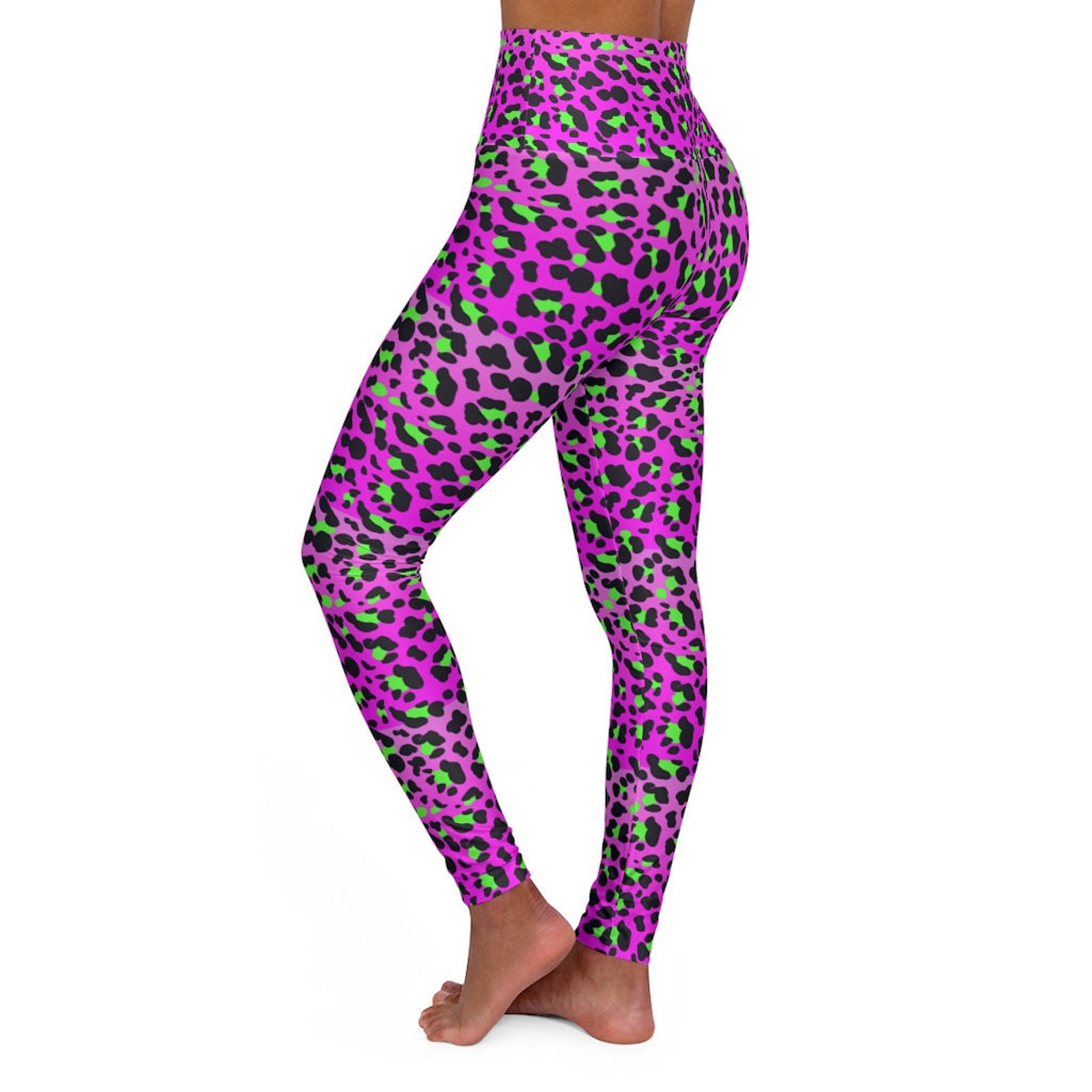 10 Minute Pink leopard workout pants for push your ABS