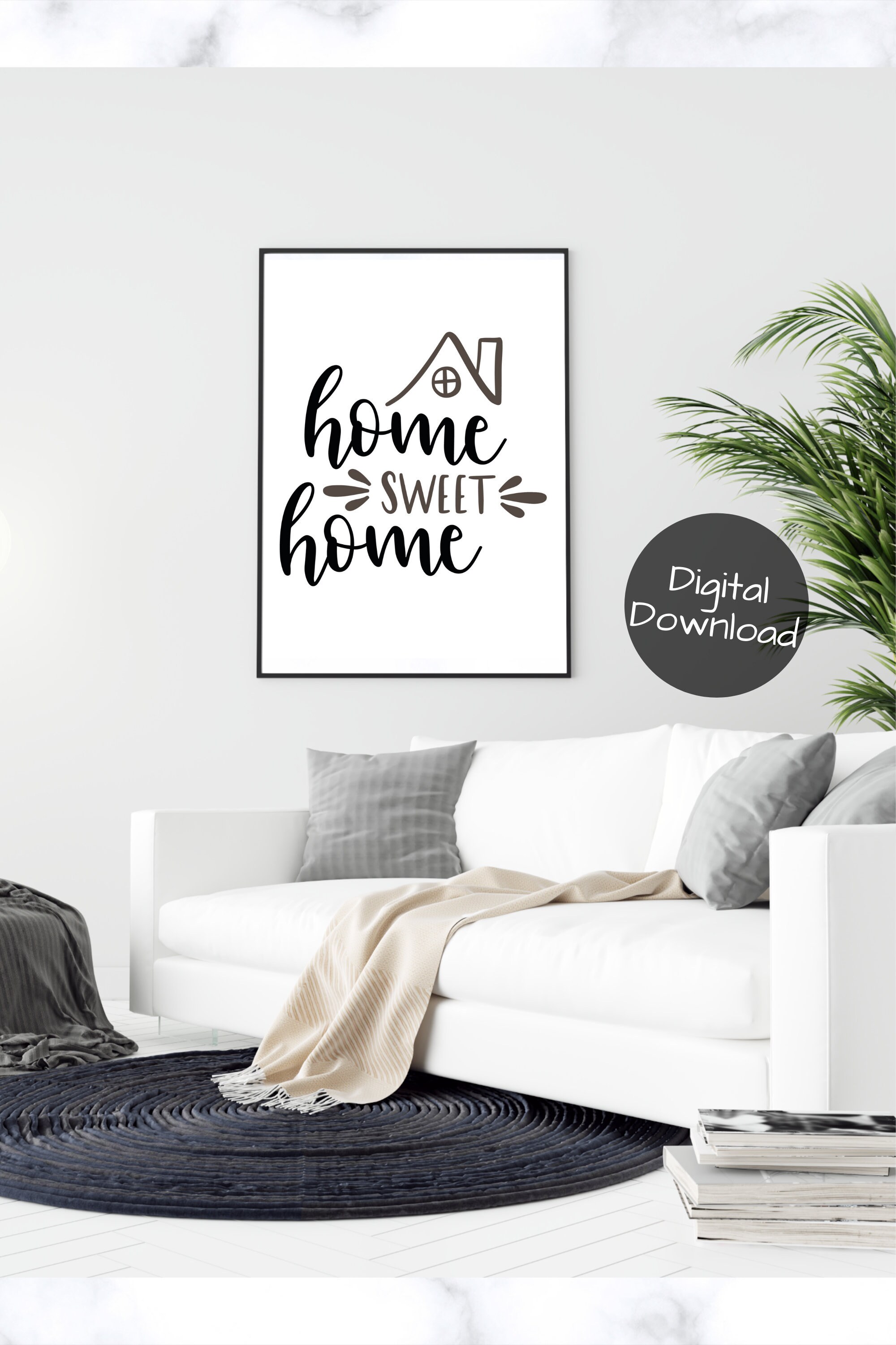 Printable Wall Art For Living Room Housewarming Gift For New | Etsy
