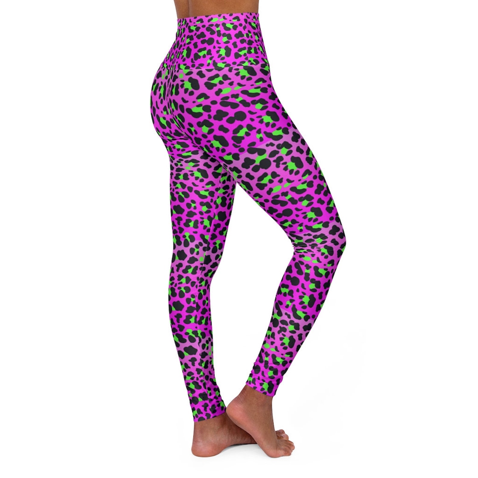 15 Minute Pink Leopard Workout Pants for Women