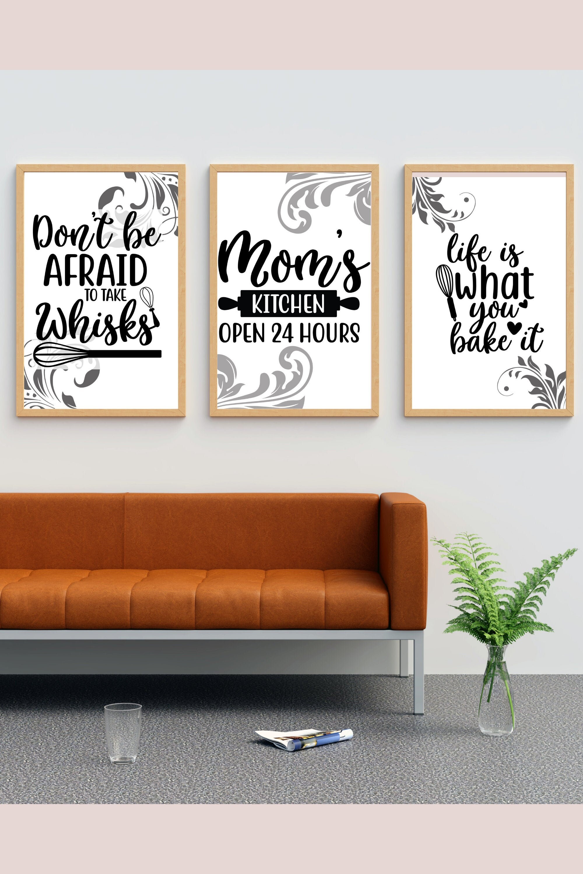 3 Set Wall Art Printable Kitchen Decor Home Decor 3 Set | Etsy