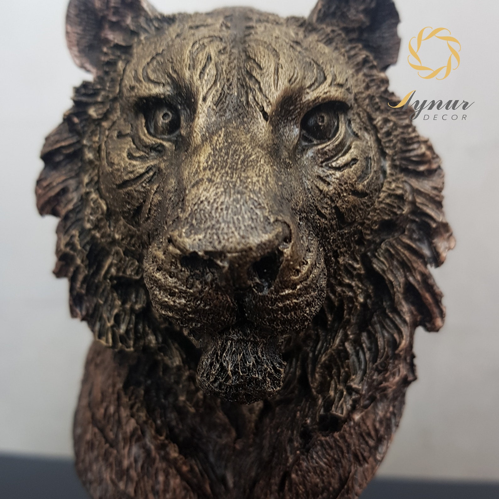 Handmade Tiger head Statue Tiger head Sculpture Tiger head Etsy