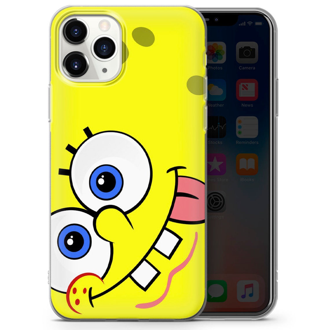SpongeBob SquarePants Phone Case for iPhone 12 iPhone 11 Pro Etsy