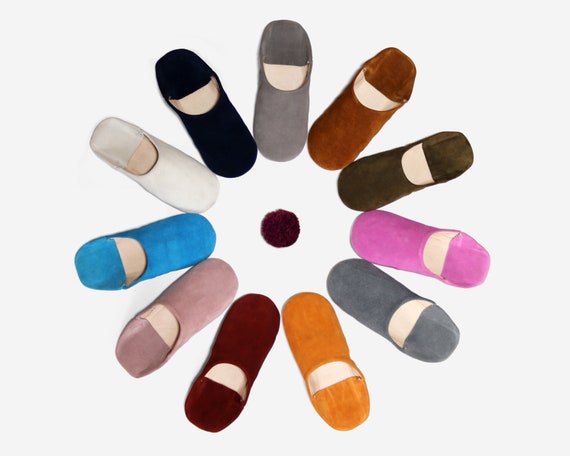 Buy Suede Babouche Slippers Leather Unisex Babouches Babouche